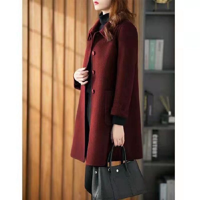 Loose Double-faced Wool Coat