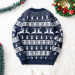 Men's Round Neck Loose Jacquard Christmas Knitwear