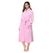 Women's Bathrobe Ladies Fleece Plush Warm Long Robes Fleece Nightgown Sleepwear