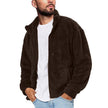 Casual Men's Solid Mink Cardigan