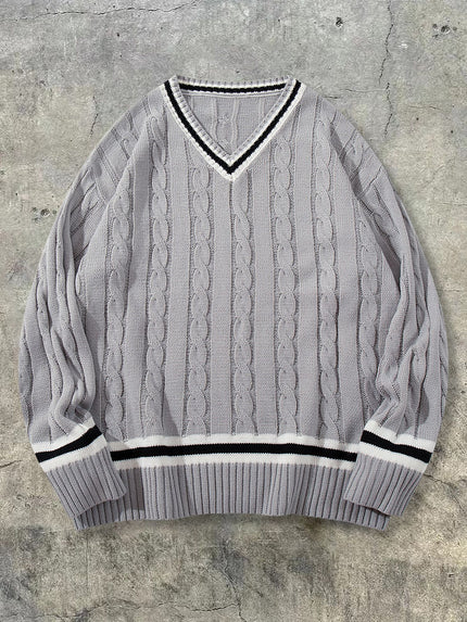 American Style V-neck Sweater