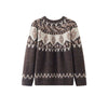 Men's Christmas Round Neck Jacquard Knitted Sweater