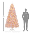 Pre-Lit Pink 7.5ft Christmas Tree