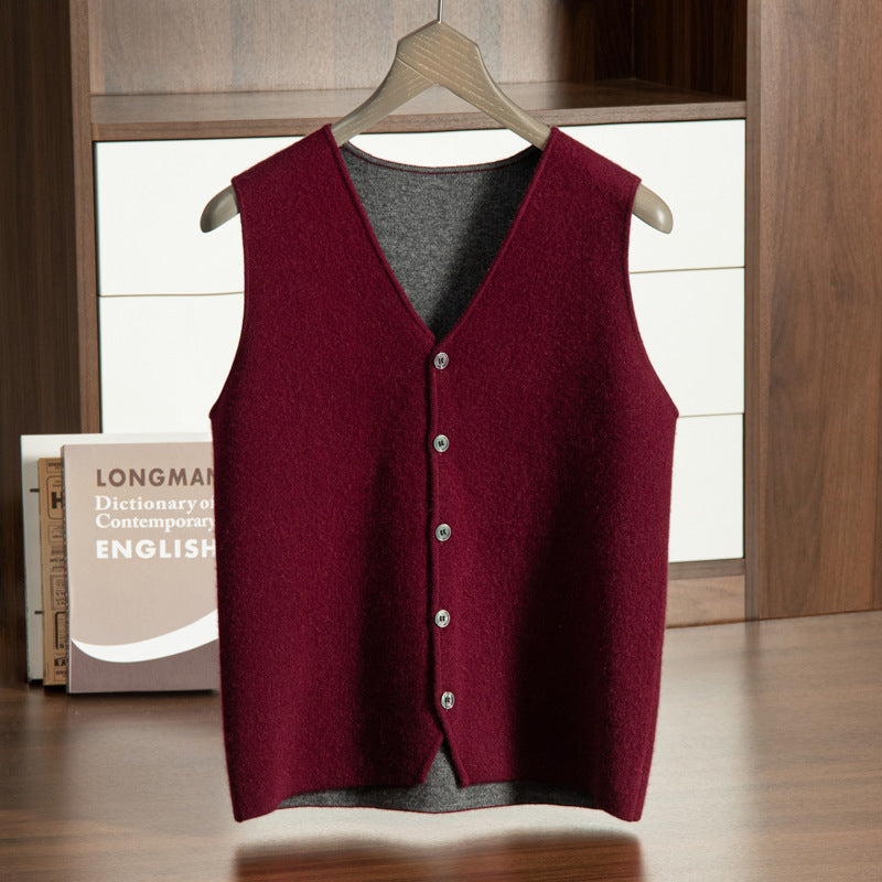 Men's V-neck knitwear