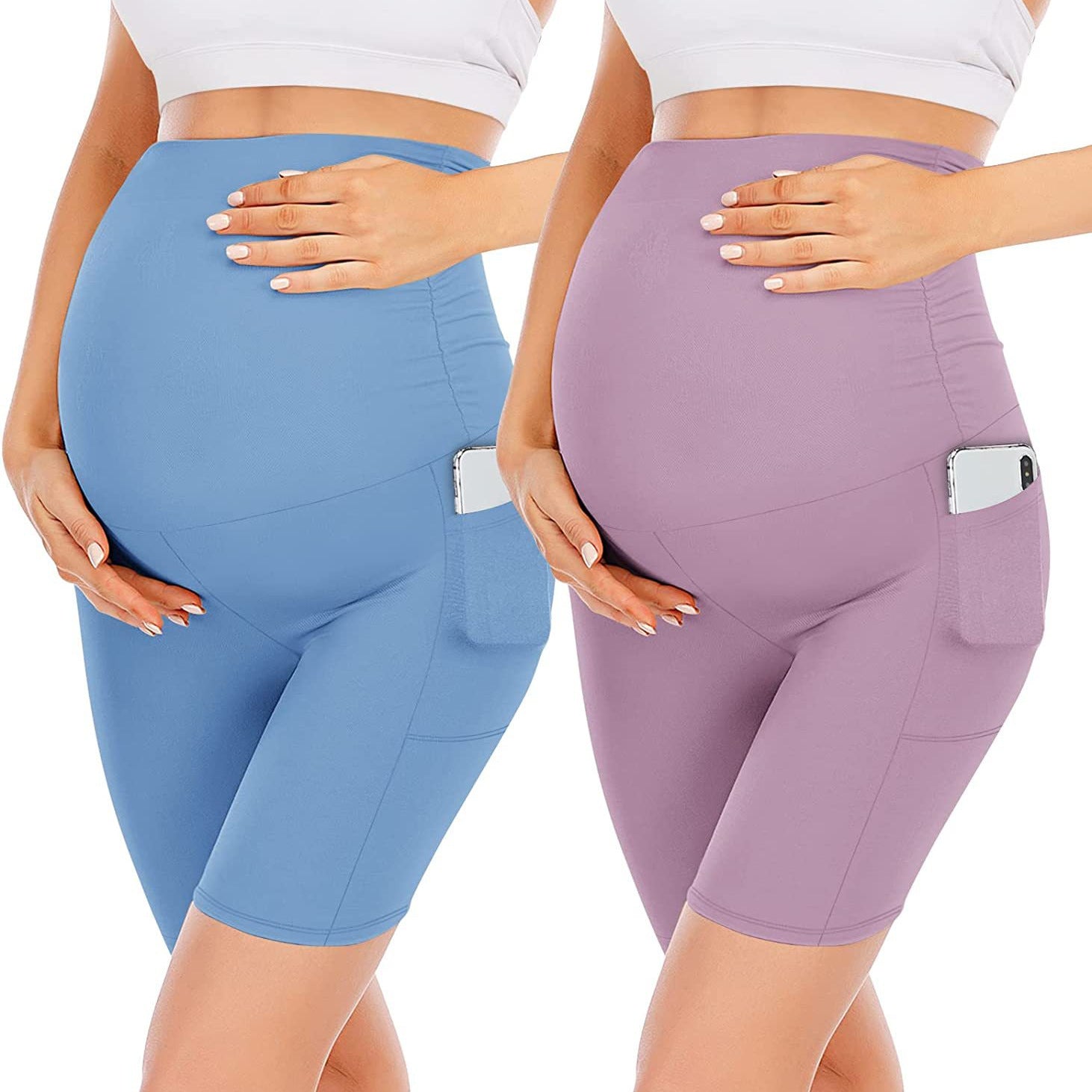 Maternity High Waist Pants With Pocket