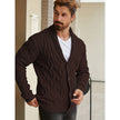 Printed Knitted Casual Long Sleeve Cardigan