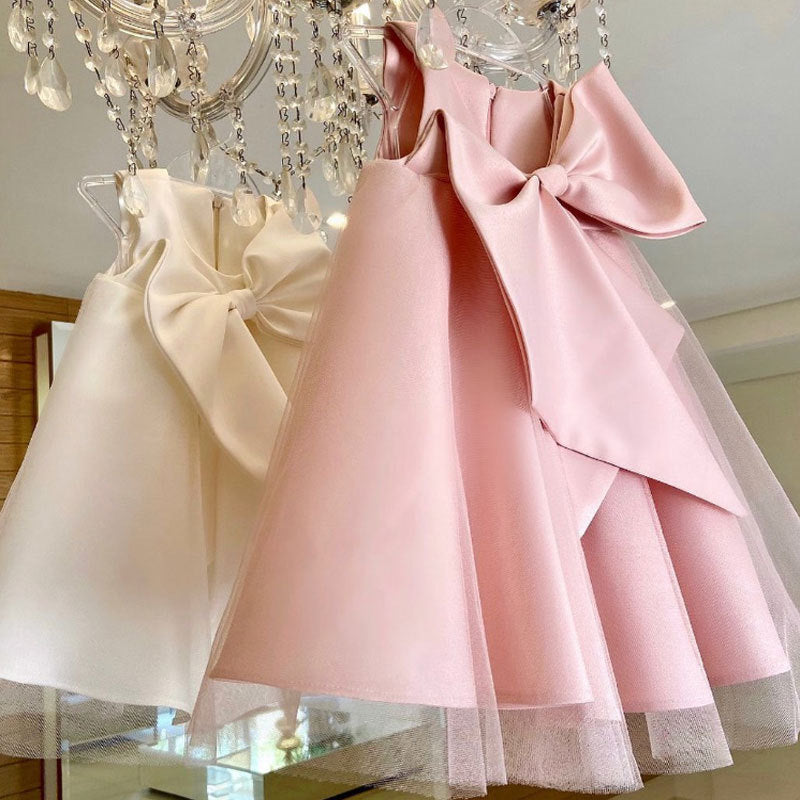 Girls Big Bow Korean Style Dress