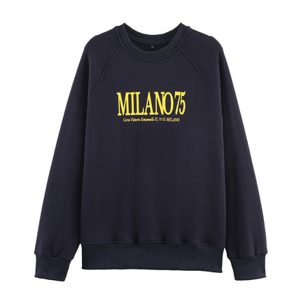 Women's Round Neck Printed Sweatshirt