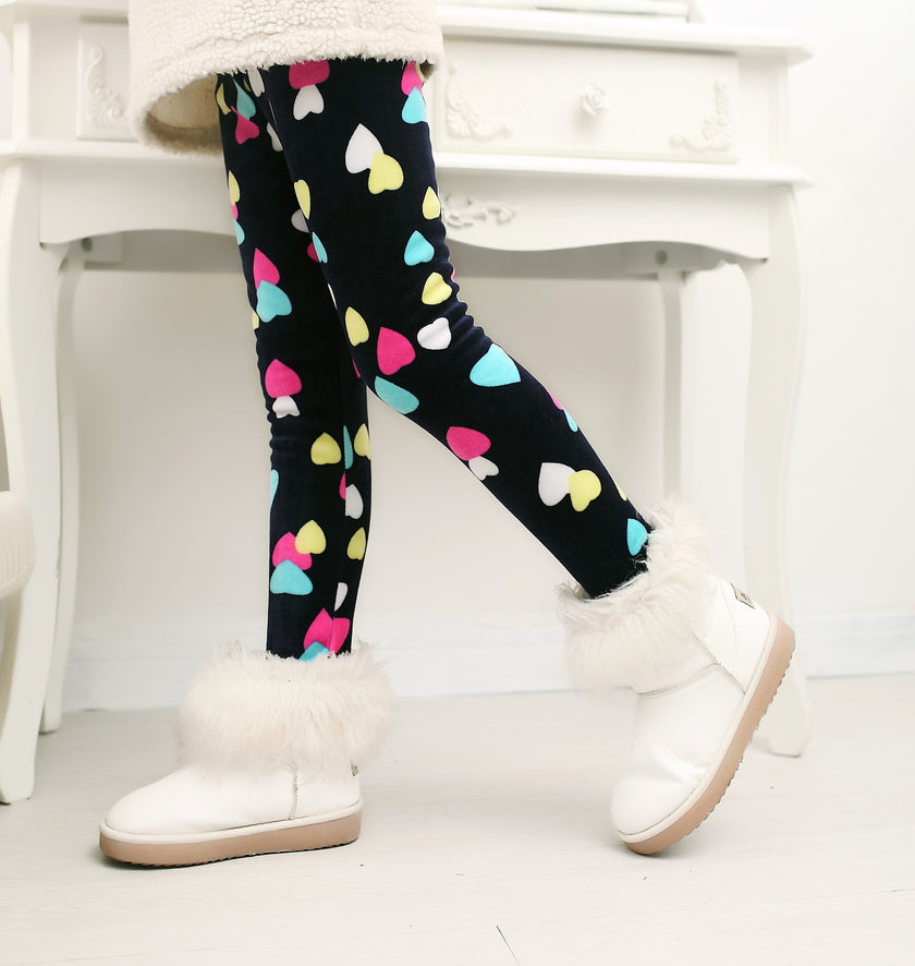 Girls' Multiple Design Warm Leggings
