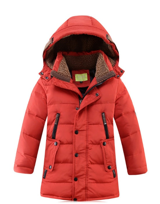 -30 Degree Children's Winter Jackets Duck Down Padded Outerwear