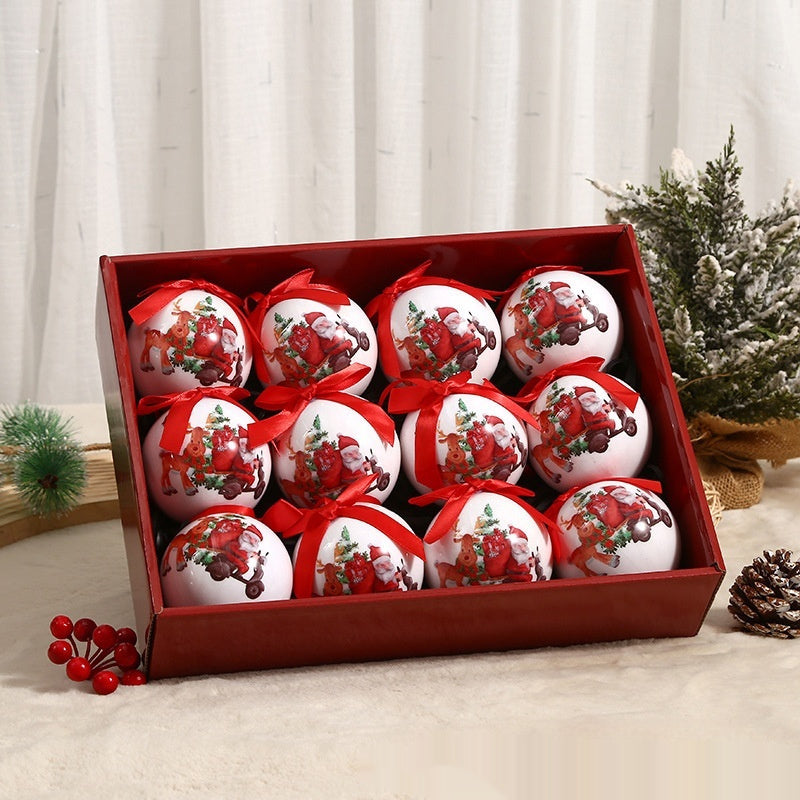 Exquisite Pattern Christmas Tree Ornament Ball