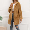 Mid-length Hooded Wool Coat