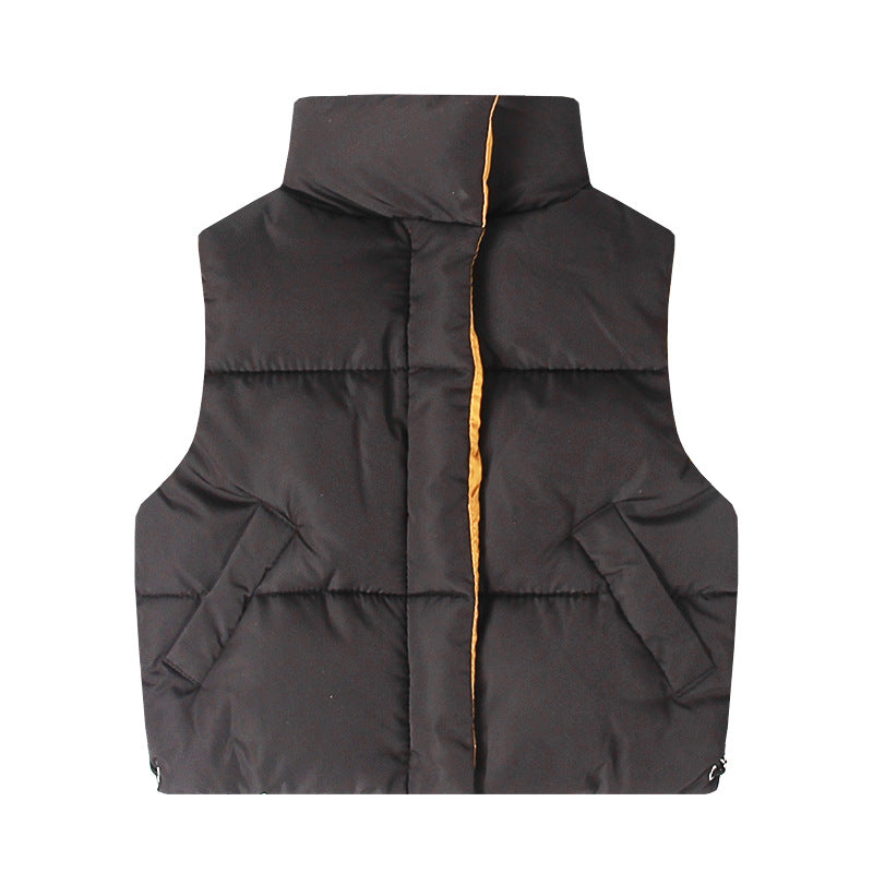 Girls down cotton vest