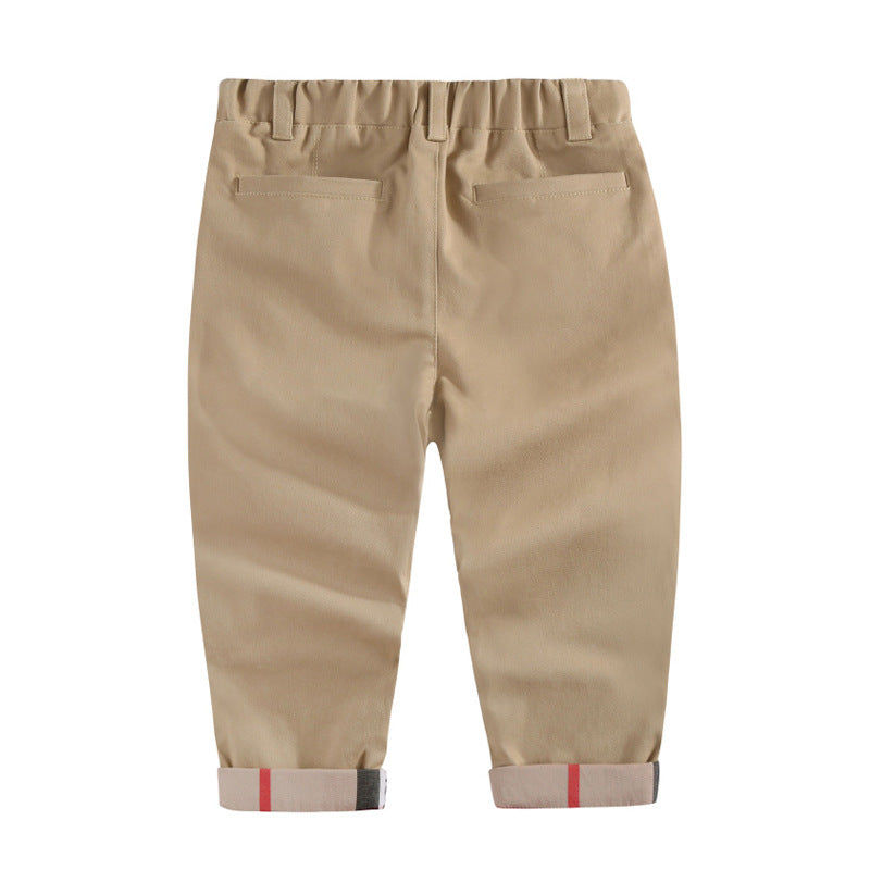 Boys Khaki Trousers
