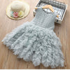 Children's Lace Long-sleeved White Lace Princess Dress