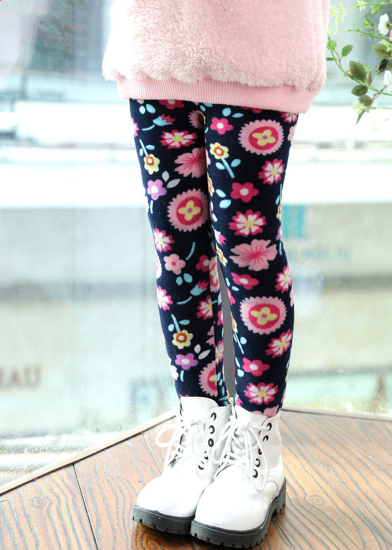 Girls' Multiple Design Warm Leggings