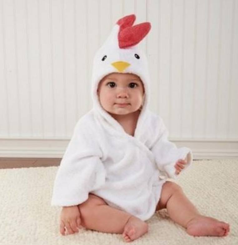 Animal Modeling Baby Bathrobe
