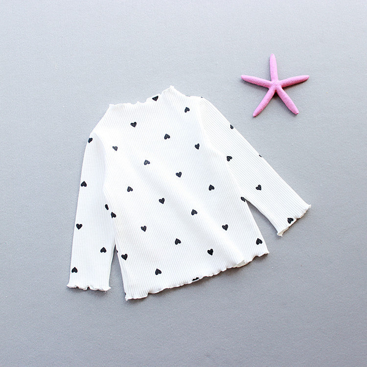 Love long-sleeved T-shirt children's bottoming shirt