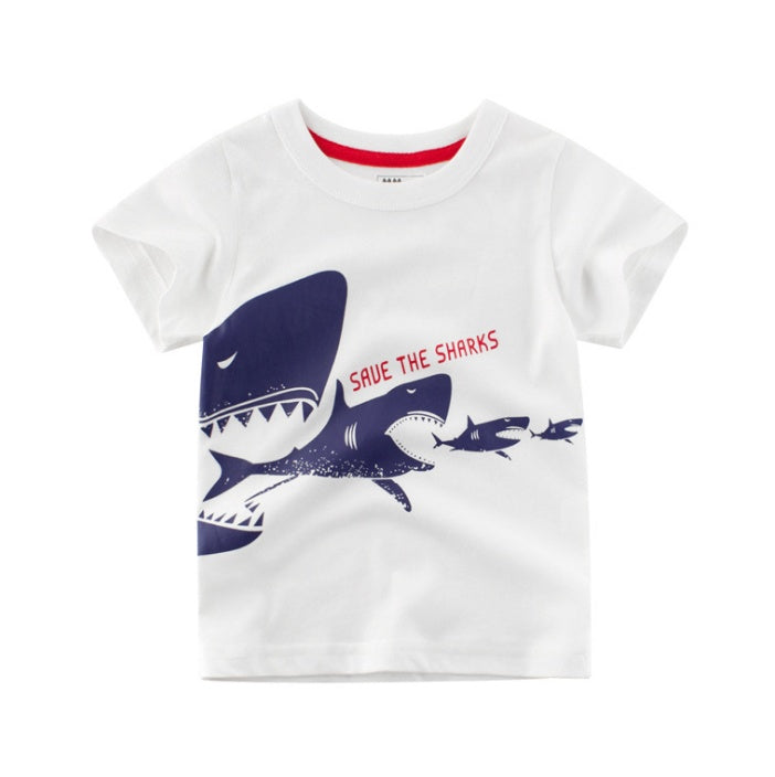 Boys Cotton Short Sleeves T-shirt