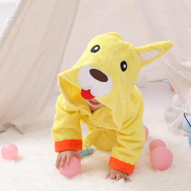 Animal Modeling Baby Bathrobe
