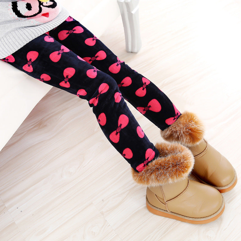 Girls' Multiple Design Warm Leggings