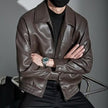 Men's Lapel Motorcycle Casual High-quality Jacket
