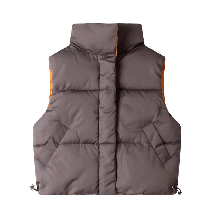 Girls down cotton vest
