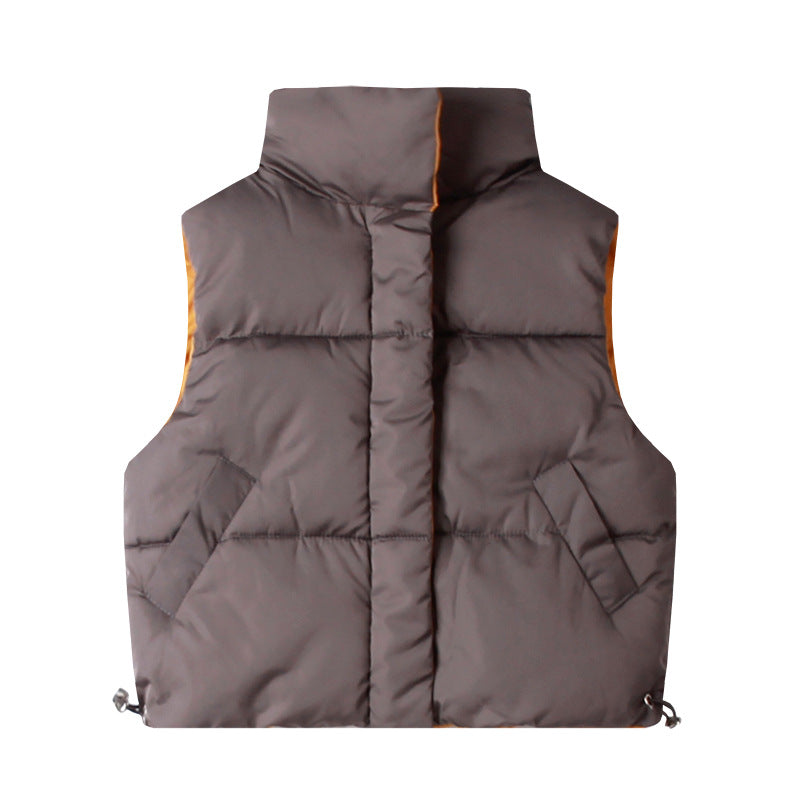 Girls down cotton vest