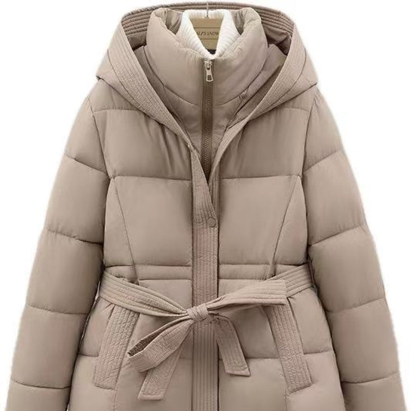 Women's Short Tie-front Warm Coat