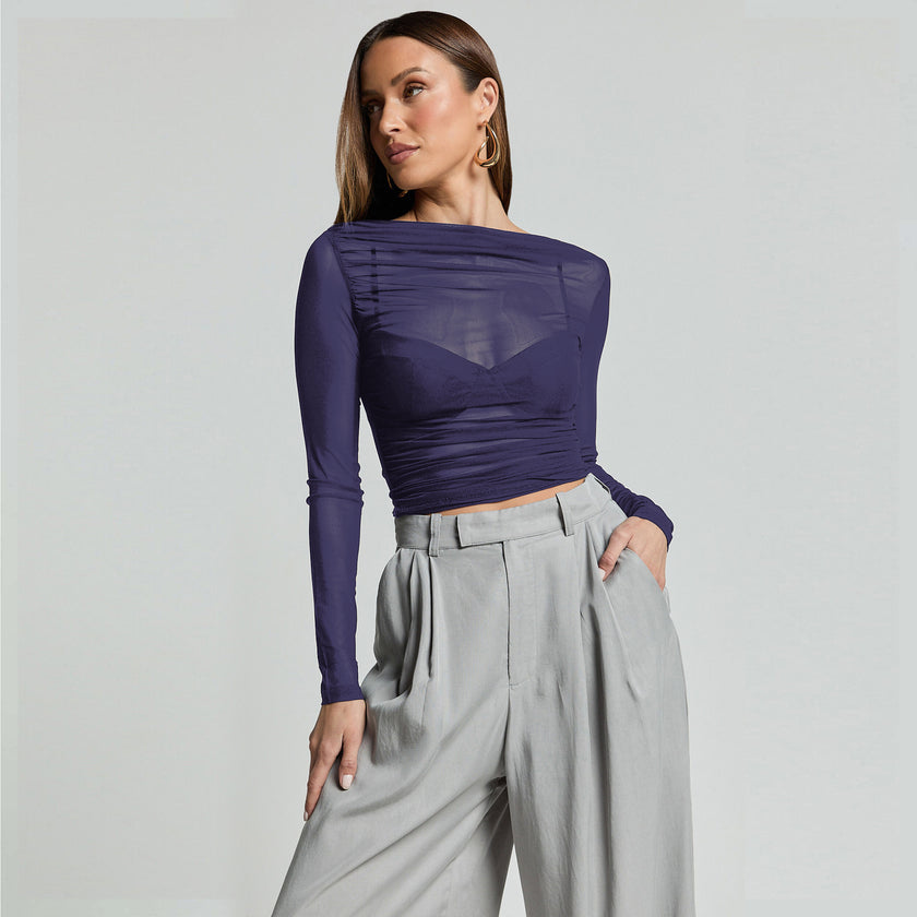 Mesh Slim-Fit Top