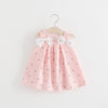 Solid color bow bow floral print halter skirt