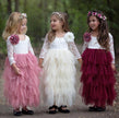 Children's Lace Long-sleeved White Lace Princess Dress