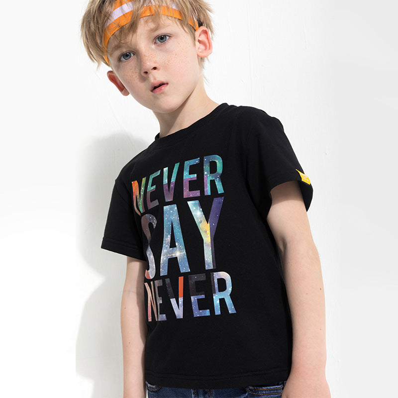 Kid's letter print T-shirt