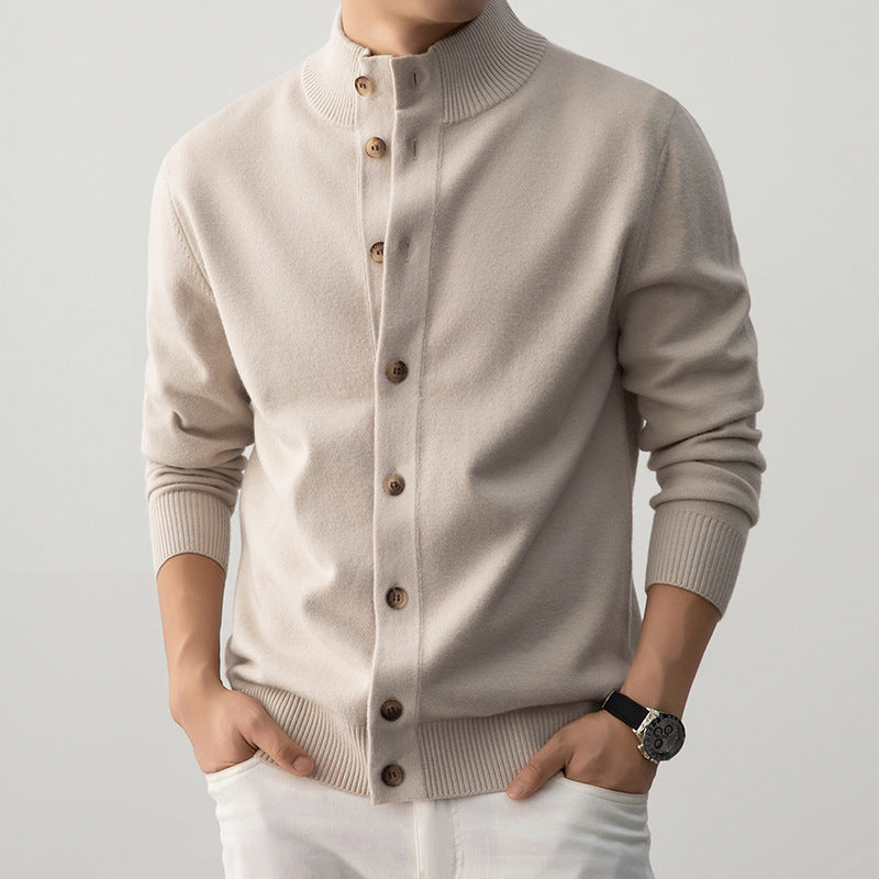 Casual Thick Semi-turtleneck Sweater Old Money Style