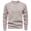 Fleece-lined Thick Round Neck Knitted Cardigan