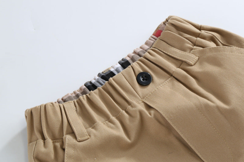 Boys Khaki Trousers