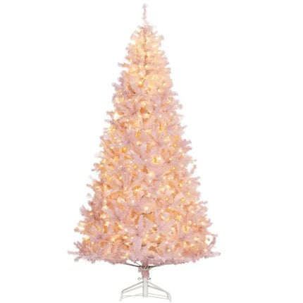 Pre-Lit Pink 7.5ft Christmas Tree