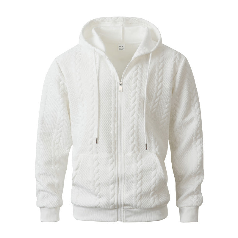 Patterned Casual Hoodie