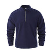 Men's Casual Pullover Jacquard Fleece Stand-up Collar Sweatshirt