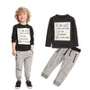 Boys To Do List Long Sleeves T-shirt Pants 2pcs Suit For 3-7 Years