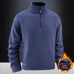 Men's Fleece Stand Collar Solid Warm Jacket
