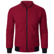 Men's Zip-up Stand Collar Sweatshirt Jacket