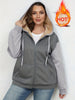 Women's Color-Block Fleece Hoodie