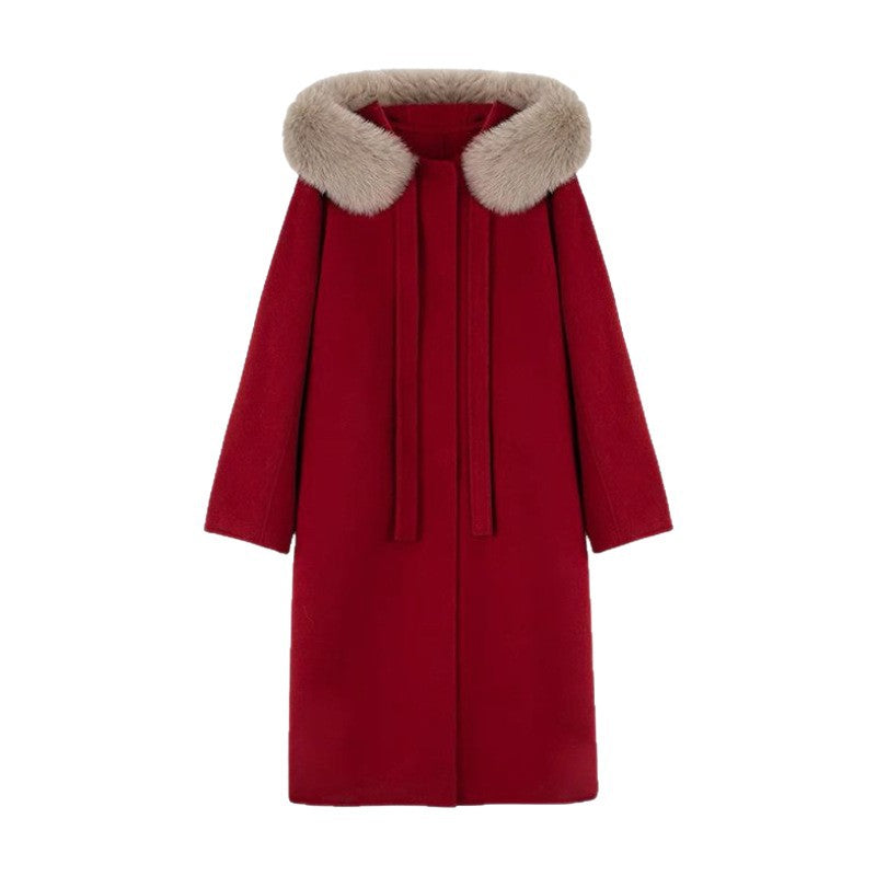 Big Fur Collar Coat