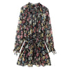 Women's Fashion Simple Floral Print Dress