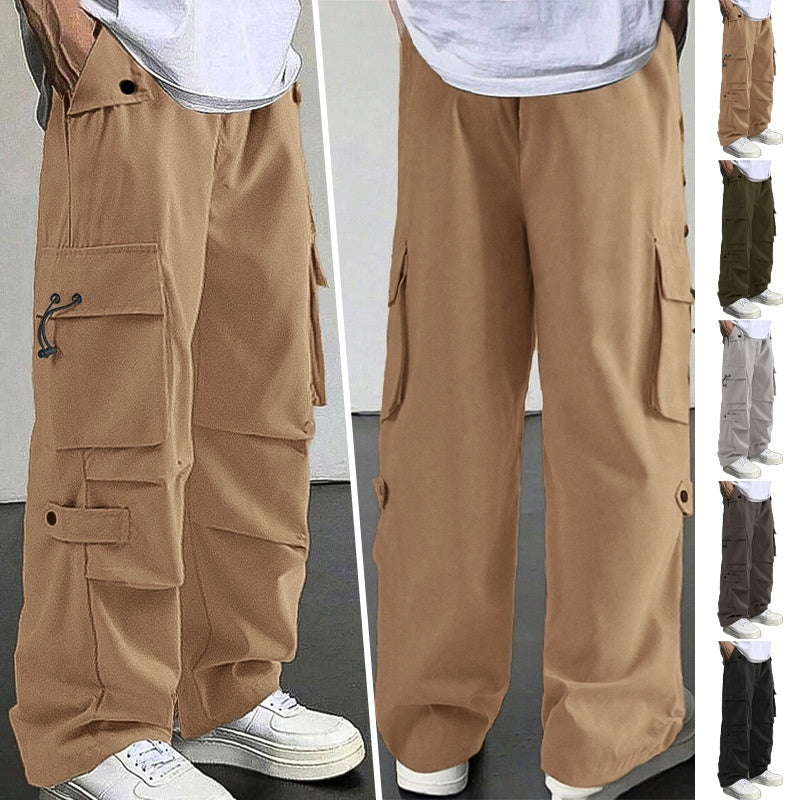 Men's Loose Straight Leg Quick-Dry Casual Trousers