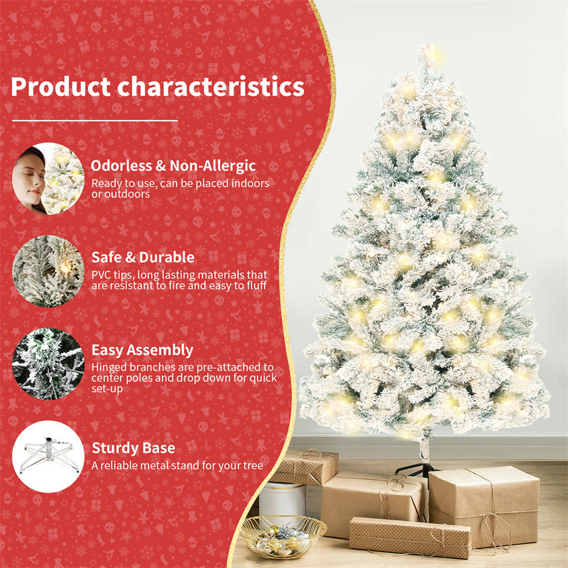 Snow Flocked Artificial Christmas Tree