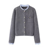 Women's Pleated Lace Collar Jacket