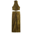 Women's Fashion Jewelry Embellished Open Design Dress