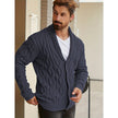 Printed Knitted Casual Long Sleeve Cardigan